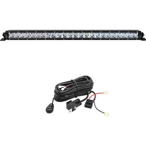 Barra de luz LED de alto brillo, diseño impermeable, 26 pulgadas, 120 W, con cable. (1/2)