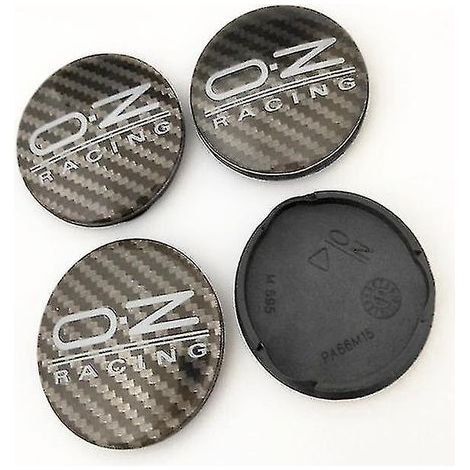 4 enjoliveurs de 62 mm pour jantes Oz Racing M595 en alliage Oz, couleur noir carbone. (1/4)