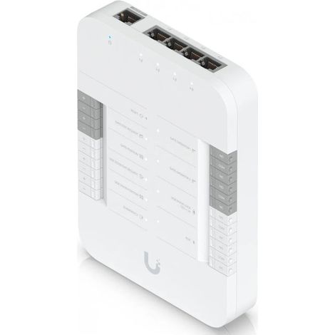 Ubiquiti UA-HUB-GATE UniFi Access Gate Hub Controllore Accesso Cancello PoE++ Ethernet 5 Porte 3 Rele' colore Bianco