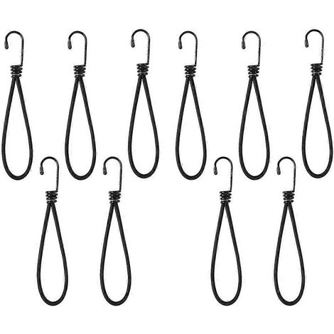 Fixation de tente extérieure avec corde très élastique, sangles à boule en plastique, fixation de trampoline avec corde élastique. (1/5)