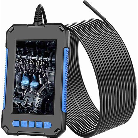 Endoscope industriel portable P40, caméra d'inspection borescopique, étanche IP67, objectif de 5,5 mm, 6 LED réglables intégrées et écran haute définition 1080p de 4,3 pouces (1/5)