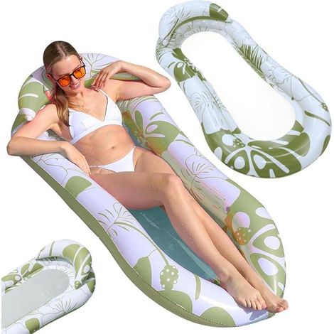 Matelas gonflable aquatique avec filet pour la natation (1/5)