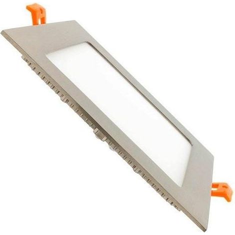 Placa LED 6W Cuadrada SuperSlim Corte 105x105 mm Silver 6000K Blanco Frío (1/5)