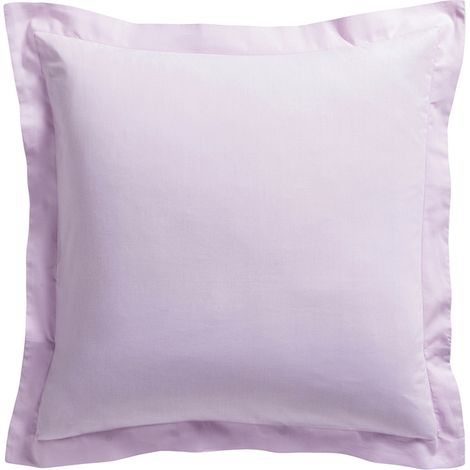 Taie d'oreiller Privacy TODAY coton 57 fils carrée Poudre de Lila