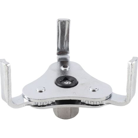 Llave ajustable bidireccional para filtros de aceite de automóviles y camiones con herramienta de reparación y extracción de 3 mordazas. (1/5)