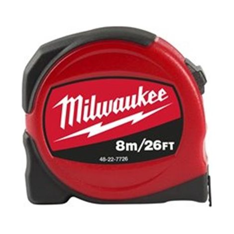 cinta métrica milwaukee s8 26/25 ABS reforzado base plana (1/2)