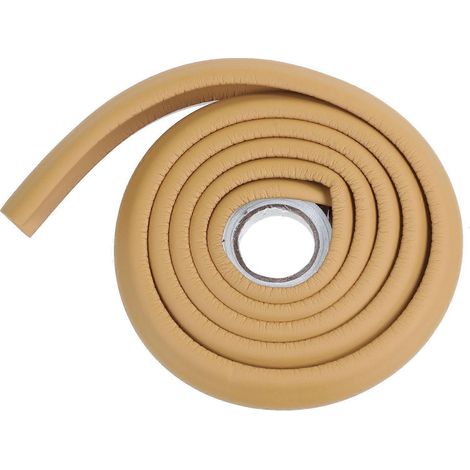 Bande de protection pour table de 2 m pour enfants, protection bébé, bords de meubles en verre, barre anti-choc en mousse, pare-chocs d'angle (couleur bois) (1/5)