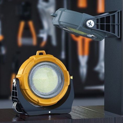 Mini lampada da lavoro multifunzionale COB RGB magnetica per auto, campeggio, da appendere, officina, emergenza, portatile, ricaricabile (1/4)