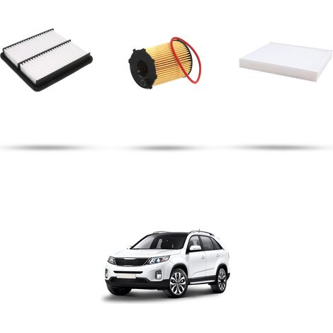 Kit tagliando 3 filtri compatibile con Kia Sorento II (XM) 2.4 LPG 126kw dal 2010 (1/5)