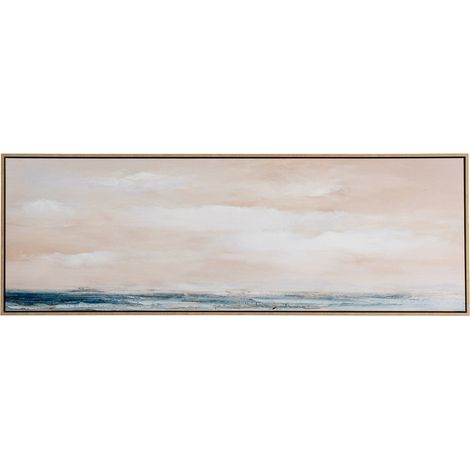Ondra Hand Painted Canvas in Frame - Wood - L3 x W150 x H50 cm - Multi-Coloured