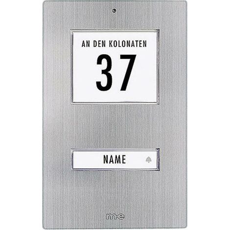 Bouton de sonnette simple m-e modern-electronics KT 1-EG acier inoxydable 12 V/1 A X99564 (1/4)