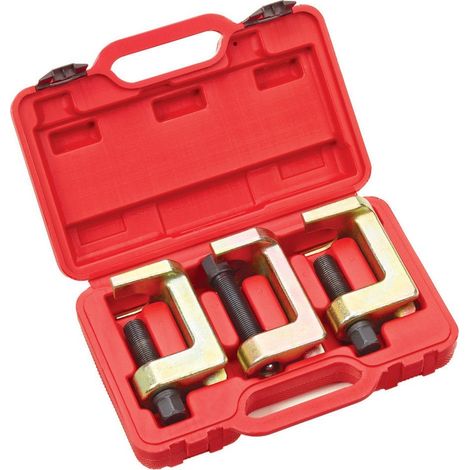 JOMAFA - JUEGO DE EXTRACTORES DE ROTULAS SEPARADOR DE ROTULAS AJUSTABLE UNIVERSALES PARA DIRECCION 3 PIEZAS 23, 28, 34 MM (1/4)