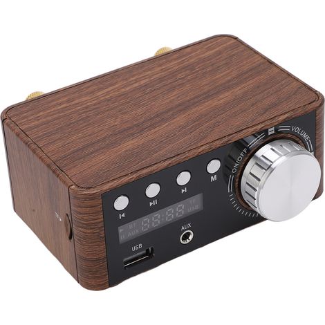Amplificateur audio numérique, lecteur de cartes mémoire miniature, amplificateur stéréo HiFi, USB Bluetooth 5.0, 50 W x 2 (1/5)