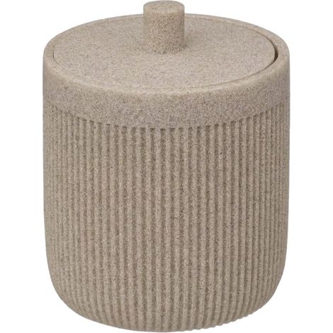 Pot à coton "Onyx" Atmosphéra. - Lin