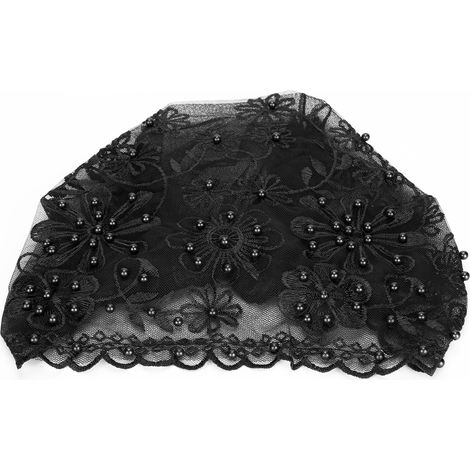 Muslim Turban Cap Light Weight Breathable Fabric Women Muslim Headscarf Suitable for Daily Wear Performances WorshipBlack (1/5)
