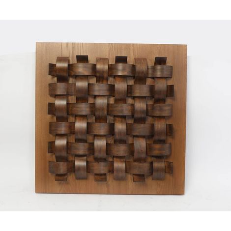 Deco mur bois marc 76x76 - Atmosphera créateur d'intérieur (1/3)