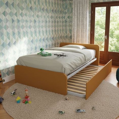 Letto 1 piazza e mezza con letto estraibile - Zolfo