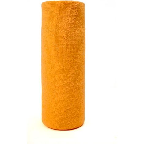 1 rouleau de 20 chiffons de nettoyage en microfibre à séchage rapide, chiffons de cuisine jetables, torchons réutilisables, rouleau d'essuie-tout de nettoyage (orange)