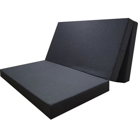 Colchon Plegable camper 120*190*10 desenfundable gris (1/4)