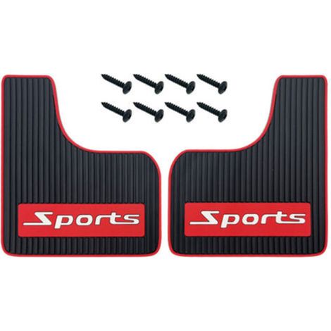 2 Pieces Car Mudguard Universal Rubber Mudguard Soft Crash-Free Front and Rear Mudguard Splashguard For Car (1/5)