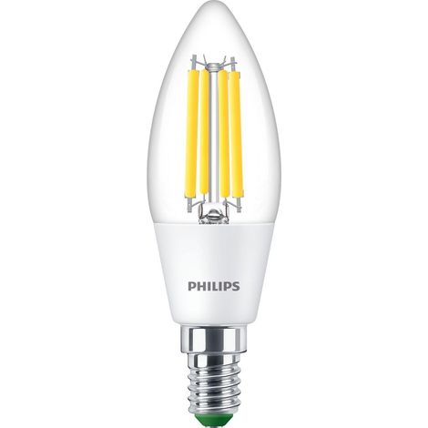ampoule LED Ultra Efficient Classe A, 40W, culot E14, blanc froid 4000K, transparente, verre (1/2)