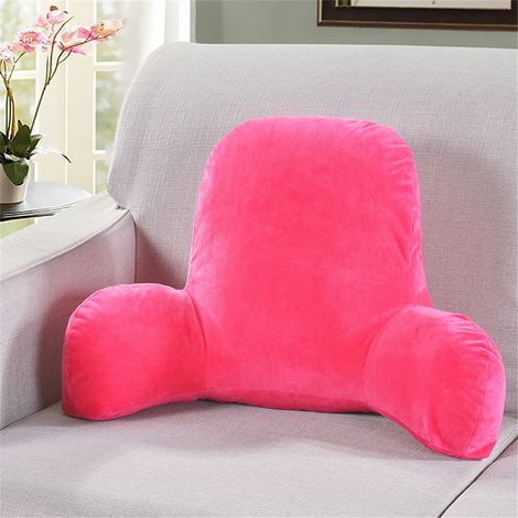 Coussin Lombaire Avec Accoudoirs - 52 x 38 x 20 cm - Rembourrage En Coton PP - Tissu Velours - Pour Fauteuil De Bureau Ou Salon (1/5)