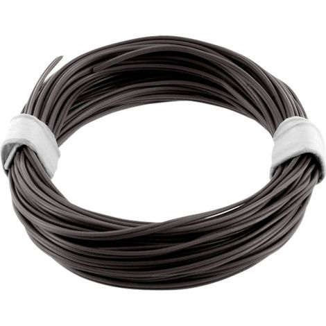 econ connect KZL2X008SW5 Fil de câblage 2 x 0.08 mm² noir 5 m