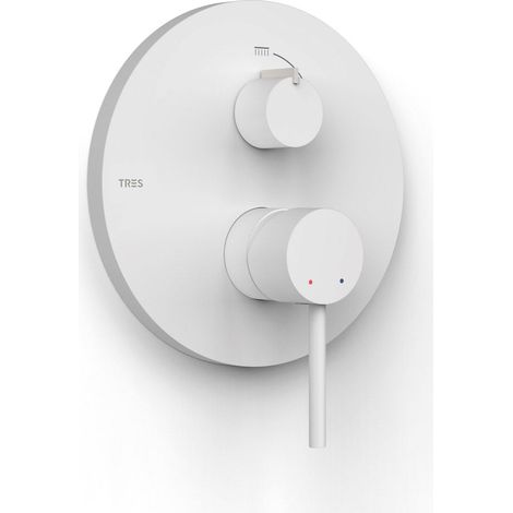 Pièce apparente pour boîtier encastré Rapid-box 2 voiesPièce apparente Blanc mat - TRES 26228110BM (1/2)