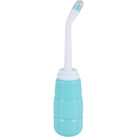 Portable bidet/washing machine/intimate cleaner, green EVA+PP, 350 ml, manual hygienic rinse (1/5)