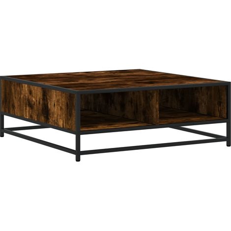 Maison Exclusive - Couchtisch Räuchereiche 80x80x30 cm Holzwerkst