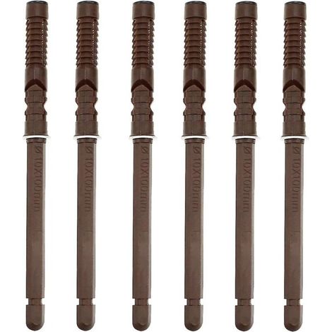Lot de 6 supports de fixation invisibles pour étagère flottante, 10 x 100 mm, haute résistance. (1/3)