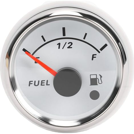 Jauge de Niveau de Réservoir de Carburant Marin de 52 Mm avec Alarme de Rétroéclairage Rouge et Signal 0-190 Ohm pour Voitures Camions Camping-cars (1/5)