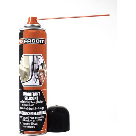 Facom – Lubrifiant silicone concentré 300 ml – Spécial mécanismes et joints en plastique et caoutchouc – Anti-adhérent, aspect non-gras, hydrofuge