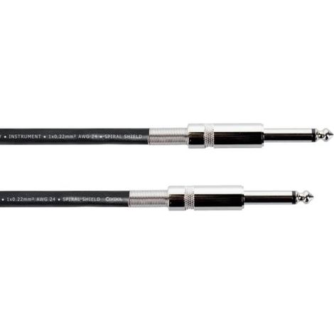 Câble de raccordement Cordial 14758 Jack instruments [1x Jack mâle 6,3 mm (mono) - 1x Jack mâle 6,3 mm (mono)] 6.00 m n (1/5)