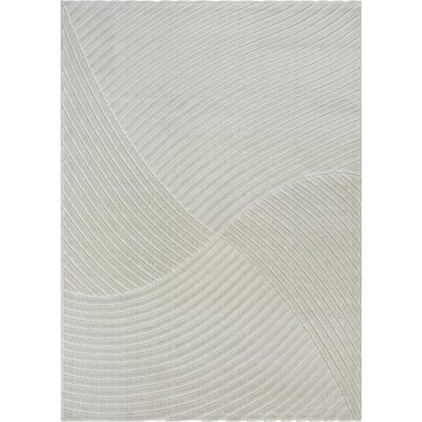 Tapis intérieur extérieur Gris 80x150 LYN14 GEMGRAF ton sur ton en relief (1/5)