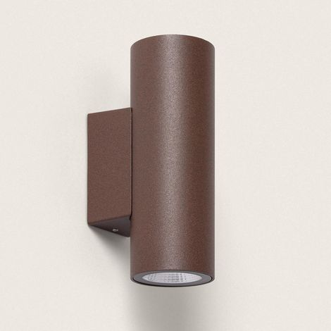 Aplique de Pared Exterior LED 12W Aluminio Iluminación Doble Cara CCT Seleccionable Satna Óxido (1/4)