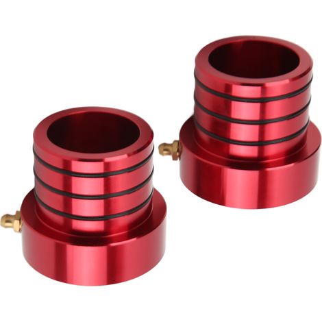 Kit 2 joints d'axe avant en aluminium billet, résistant à l'oxydation, remplacement pour Jeep Wrangler Cherokee TJ, rouge (1/5)