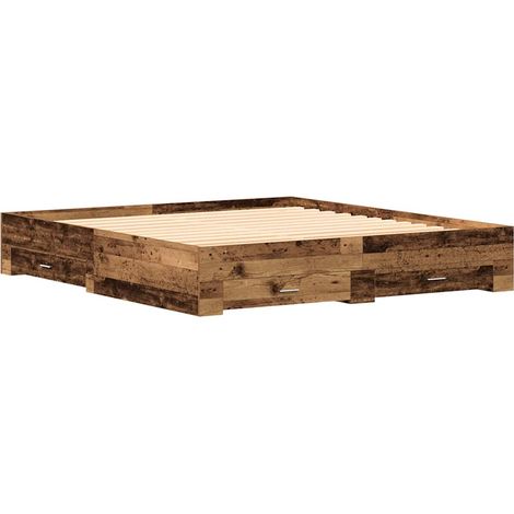 Struttura del letto con cassetto Legno vecchio 180 x 200 cm vidaXL (1/5)