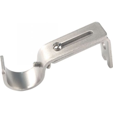 Filiyano-Supports de tringle à rideaux réglables, lot de 8 supports de tringle à rideaux robustes pour fenêtres, 25 mm (argenté) (1/5)
