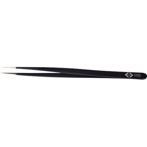 C.K T2368D ESD Pinzette SS SA-ESD Spitz, schmal, extra fein 140 mm