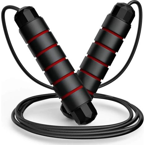 Corde à sauter, corde à sauter rapide pour adultes, corde à sauter pour le fitness et l'entraînement (1/4)