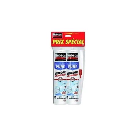 Mastic para baño y cocina antimoho blanco 280ml - Rubson