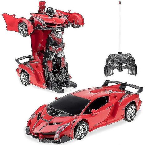 Voiture télécommandée jouet, robot transformable électronique RC 2 en 1 (1/5)