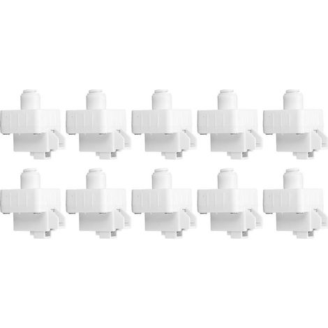 10 pièces 1/4in Tube raccord rapide connecter réducteur régulateur de pression pour purificateur d'eau 0-220V (1/5)