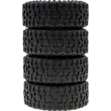 Pneus de rechange en caoutchouc de 1.9 pouces, 4 pièces, 116x45x42mm, pour Trax4 Axial Scx10 Wraith Rc4wd Yikong Rgt 1/10, roues de voiture télécommandées (1/5)