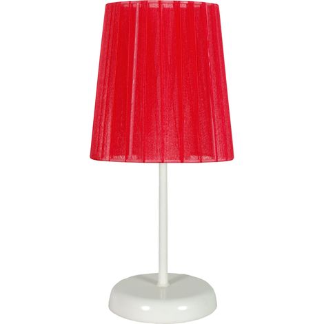 Lampada da tavolo Candellux Rifasa bianca/rossa E14 (1/2)