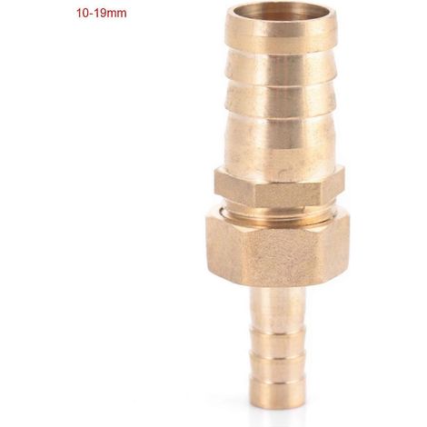 Messing-Schlauchanschluss-Reduzierstück mit Reduzierstecker (10 mm–19 mm)