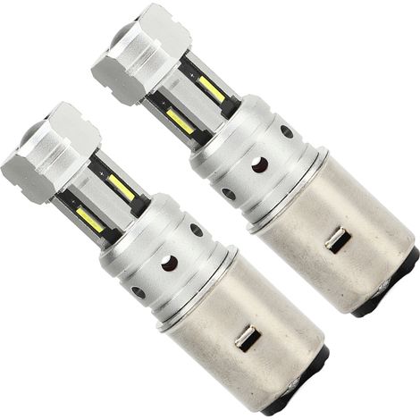 Lot de 2 ampoules LED ultra-lumineuses pour phares de moto Suzuki, lumière jaune 3000K (1/5)