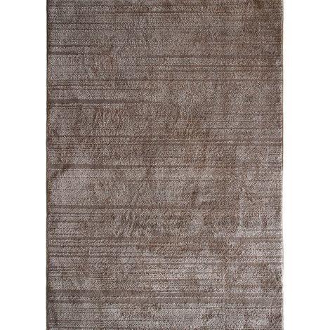 HORIZON UNI - Tapis contemporain en polyester marron 120x166 (1/5)