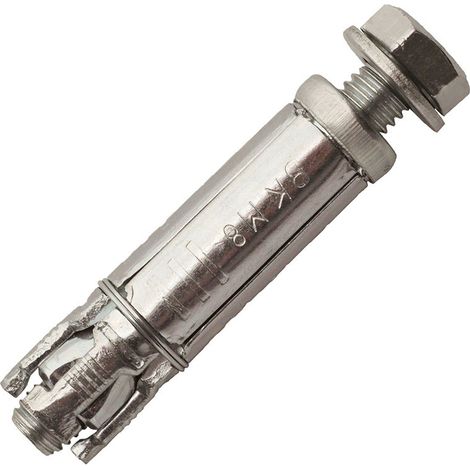 Cheville d'expansion filetée avec vis + rondelle acier M10x15 Boite de 25 - SCELL-IT - TAC1015 (1/2)